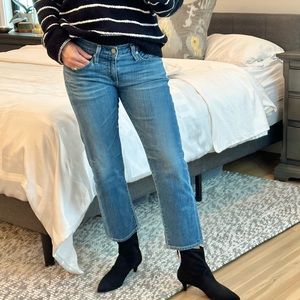 AG Jeans Tomboy relaxed straight leg Crop Jeans size 26